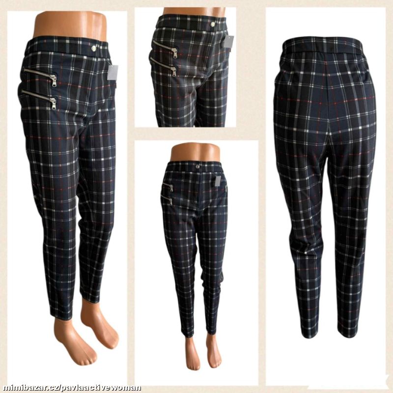 Č.3142 DÁM. CELOROČNÍ KALHOTY JAKO NOVÉ v.42/44