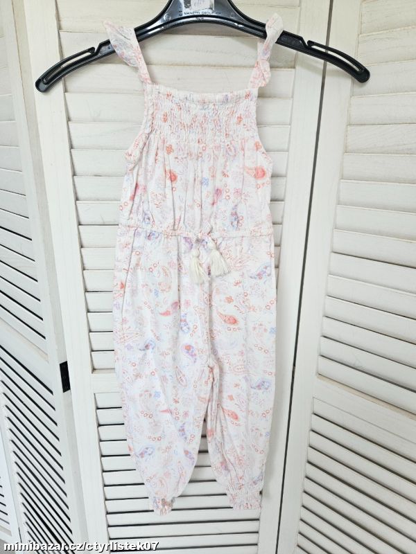 dívčí letní overal plátno 4 roky 70767