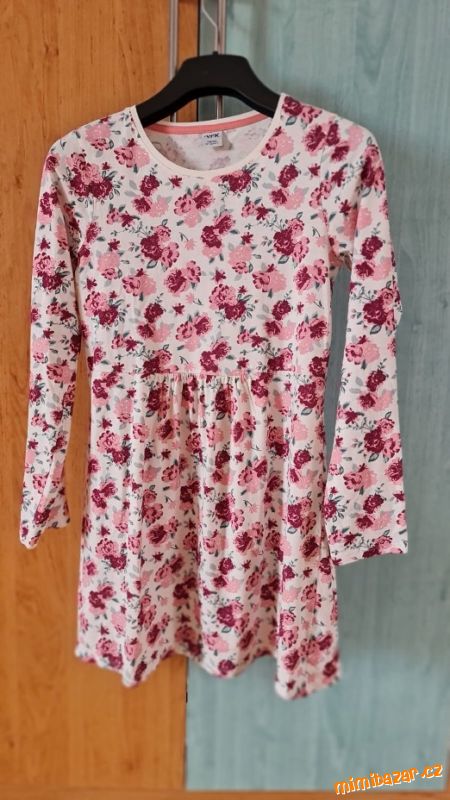Letní šaty, zn. KIK, vel. 146/152, 10-12 let, květ