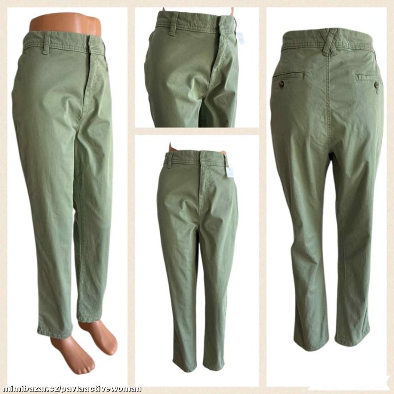 Č.6101 DÁM. POHODLNÉ KALHOTY JAKO NOVÉ v.42