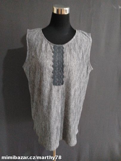 *** KRÁSNÝ TOPÍK S KRAJKOU, VEL.XL ***