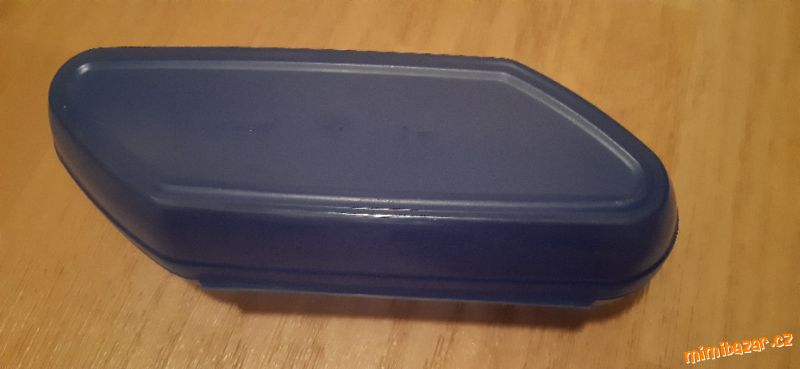 Krásná modrá dóza / chlebník – Tupperware