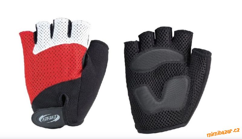 Červené cyklistické rukavice BBB vel. M