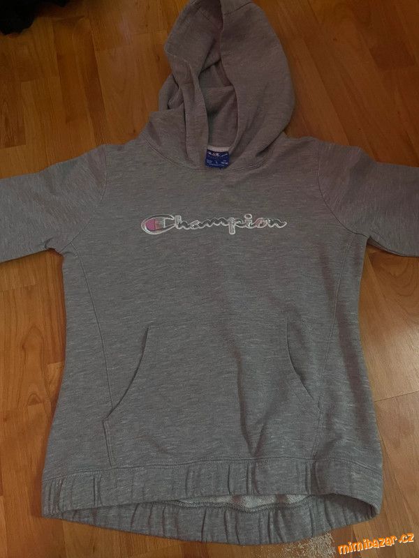 Šedá mikina Champion s kapucí 148/156