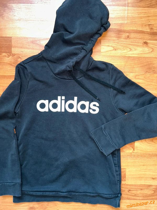 Černá mikina s kapucí Adidas, vel. 146/152