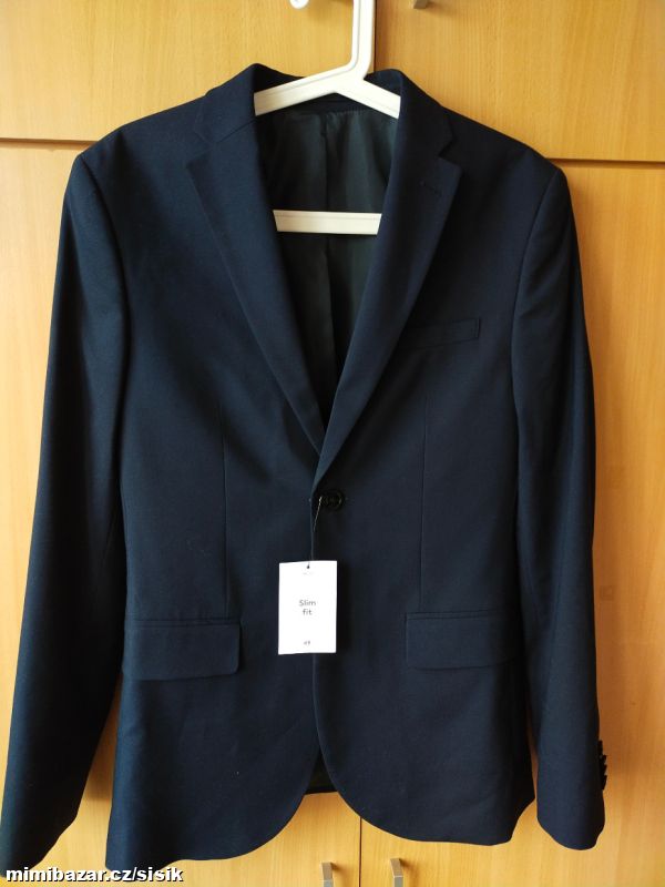 Pánské / chlapecké tmavě modré sako H&M XS/44/170