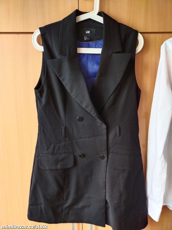 Dlouhá elegantní společenská vesta H&M