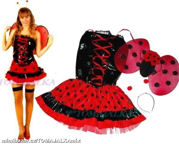 SEXY Karnevalový kostým maska šaty BERUŠKA M-L-XL