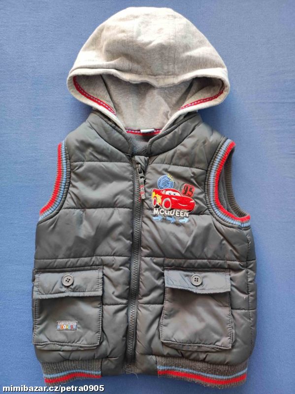 Dětská teplá vesta Cars vel. 98
