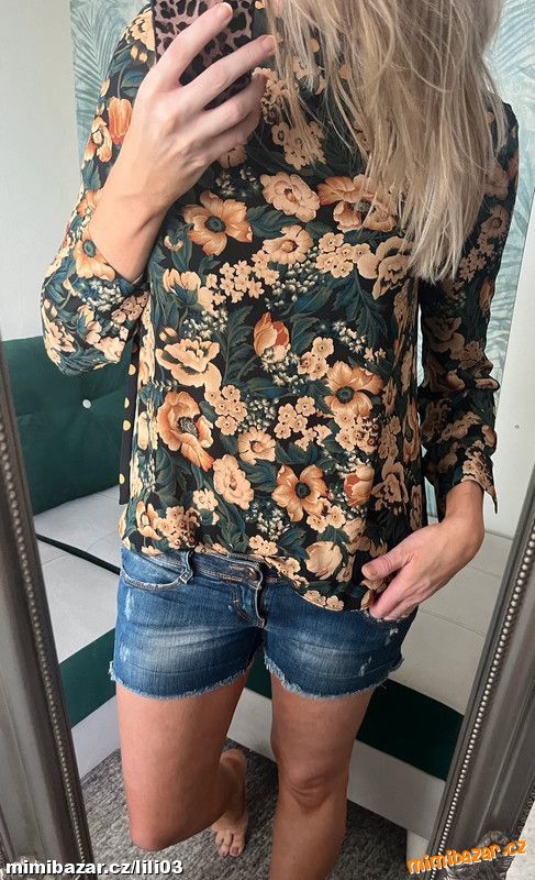 KVĚTOVANÁ BAREVNÁ HALENKA ZARA