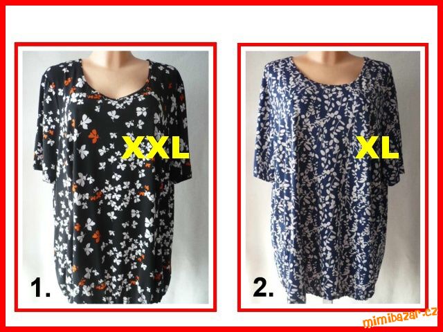HALENKA BLŮZKA PRUŽNÁ vel. XL - XXL