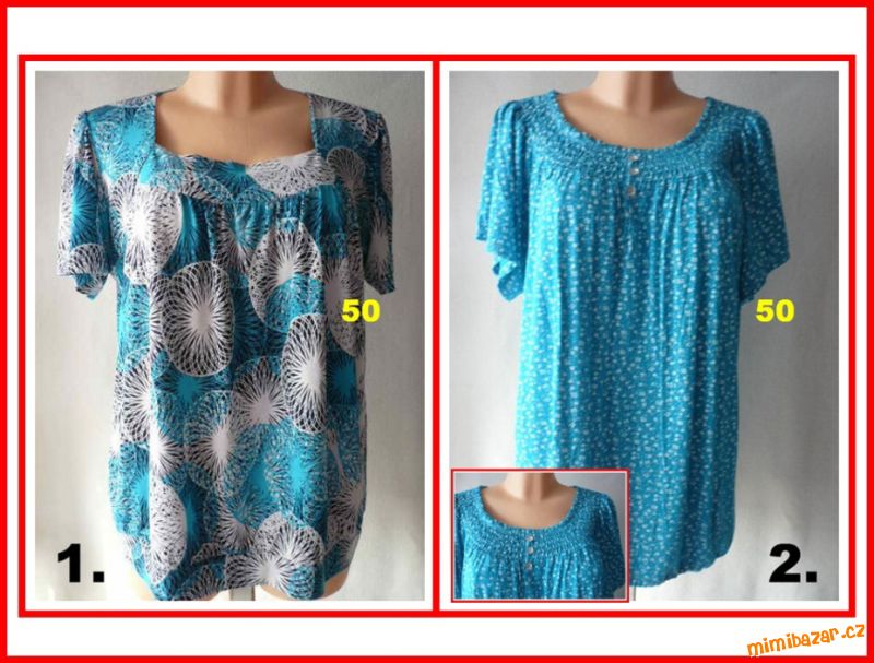 HALENKA BLŮZKA PRUŽNÉ vel. 50/ XL