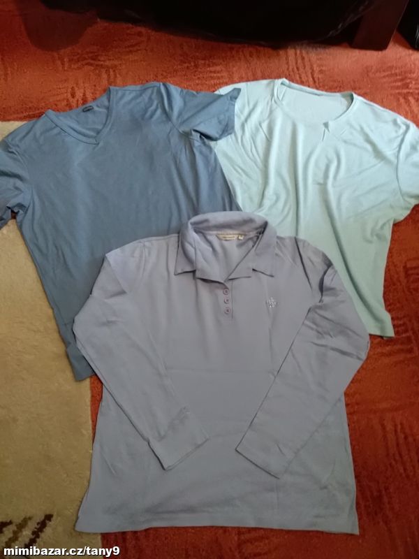 Modrá pružná trička M-XXL