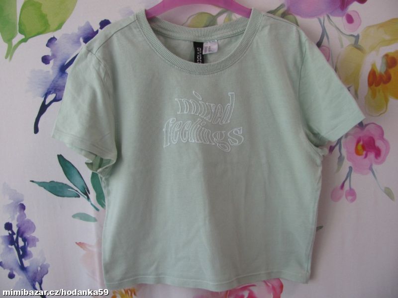 Dívčí bavlněné Crop top tričko