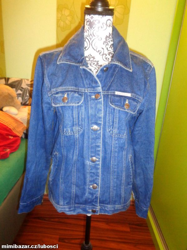 Tmavomodrá měkoučká riflová bunda