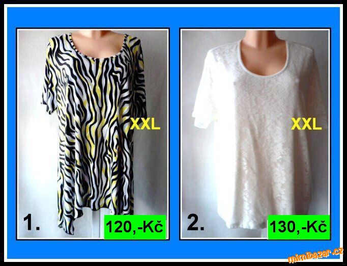 TUNIKA A HALENKA KRAJKOVÁ BÍLÁ vel. XXL