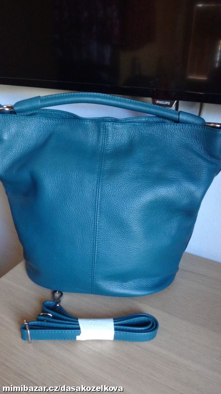 Luxusní NOVÁ velká kožená kabela HOLIBAGS - hnědá