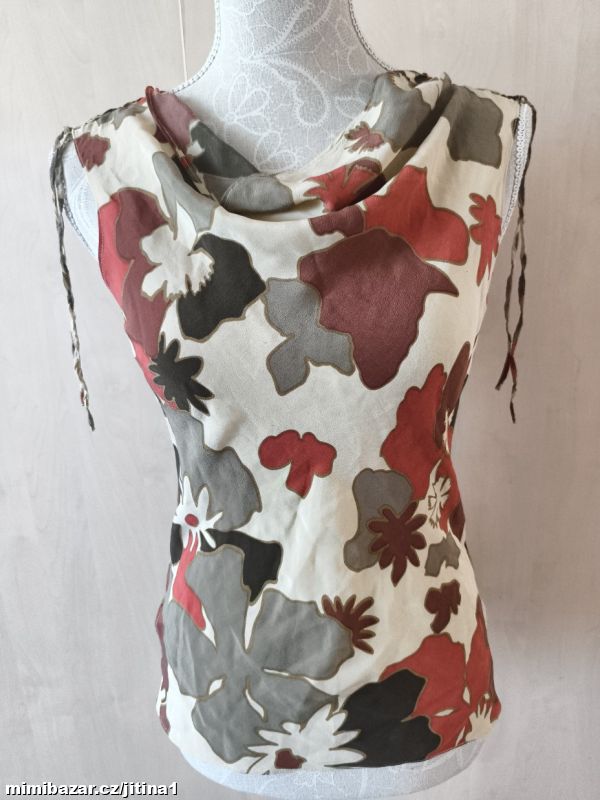 Hedvábný top vel xs/s