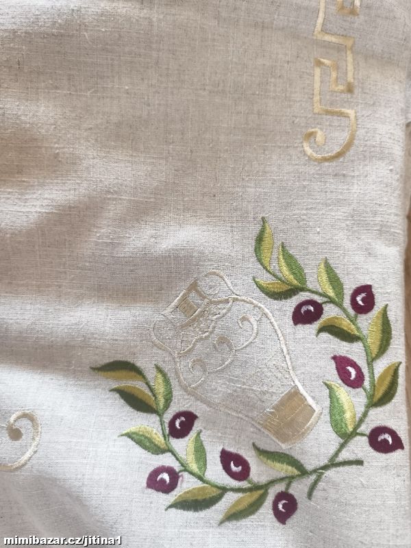Lněný přírodní. ubrus 170x210cm