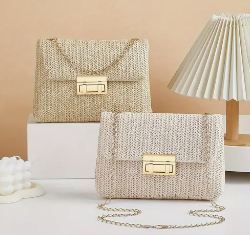 KA10 Slaměná kabelka crossbody