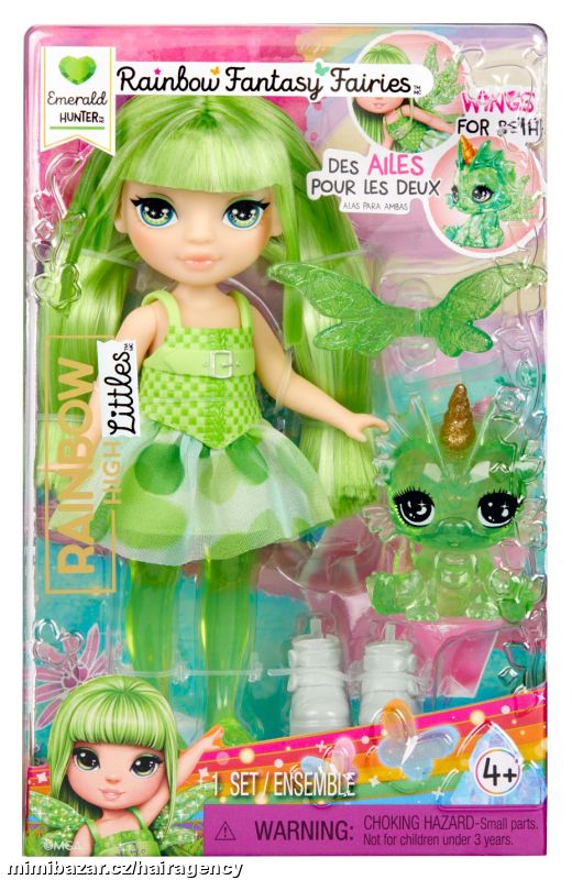 543404 Rainbow High Malá sestřička víla - Emerald