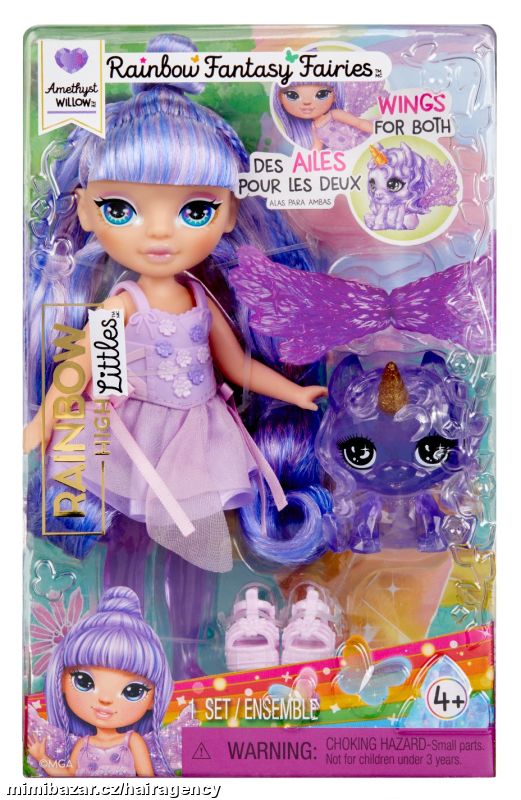 543435 Rainbow High Malá sestřička víla - Amethyst