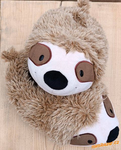 Plyšové bačkory lenochod vel.38/41