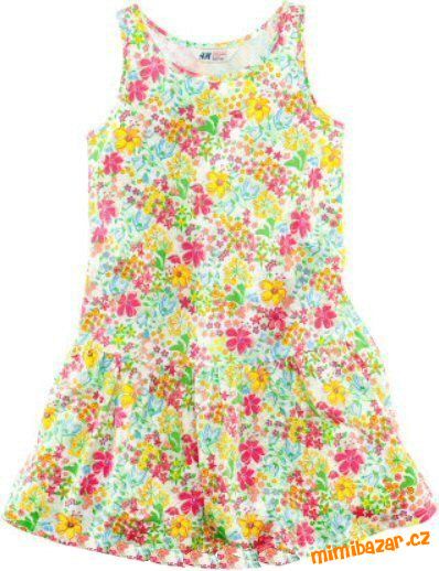 Květinované plážové šaty, 1½-2 roky