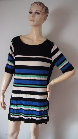 Pruhované tričkovinové šaty F&F V.44