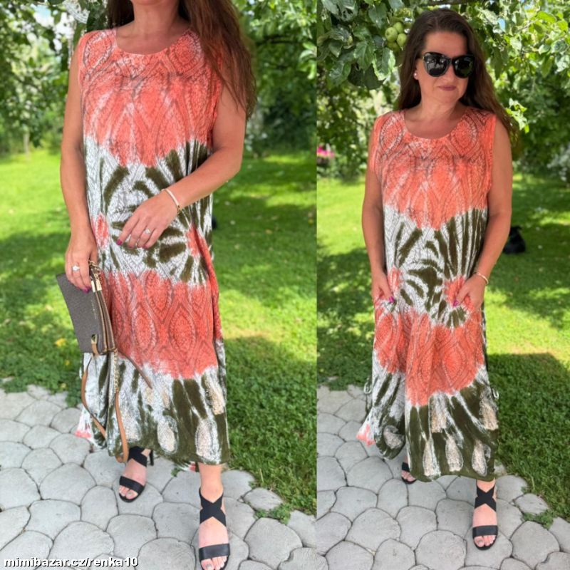 Dámská dlouhá šatovka KAPSY - skladem