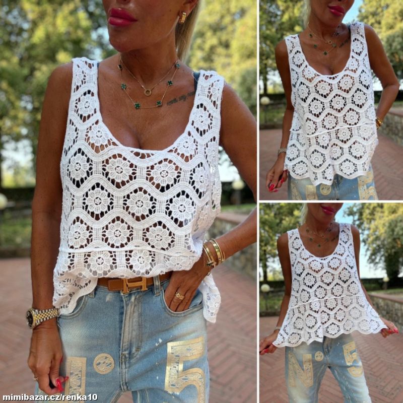 Dámské tílko madeira boho romantic LEJLA