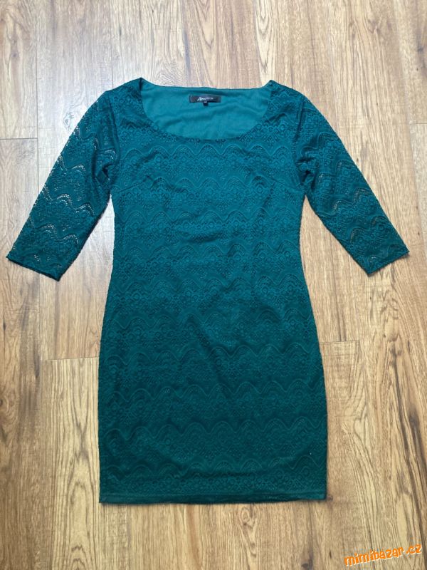 Zelené krajkové šaty Ann Christine (vel. 36/38)