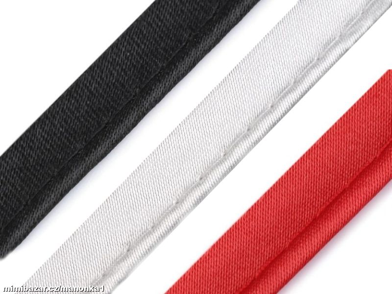 Saténová paspulka / kédr šíře 10 mm PLM