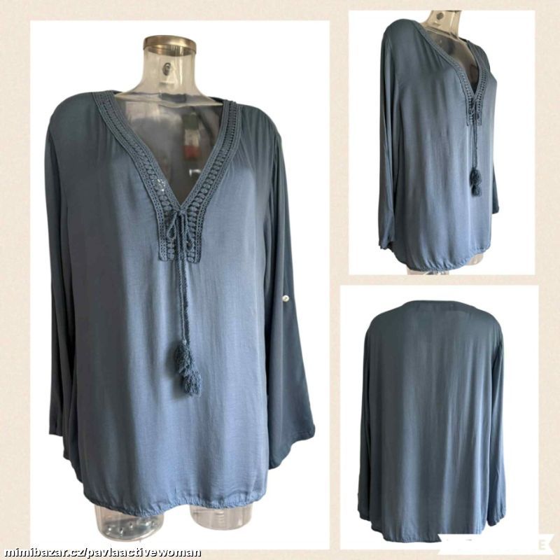 Č.2243 LEHKÁ VISKÓZA TUNIKA NOVÁ v.48