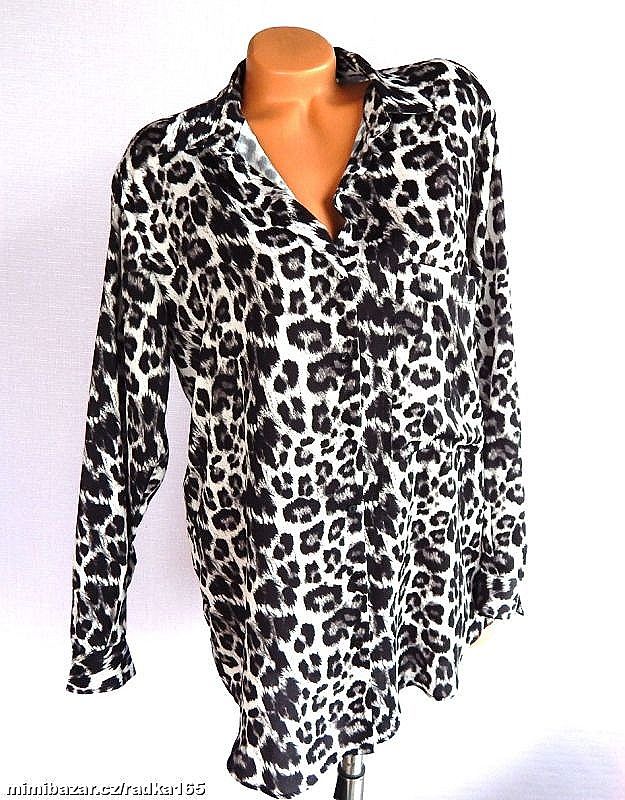 Modní halenka s podlouženými zády vel.XL