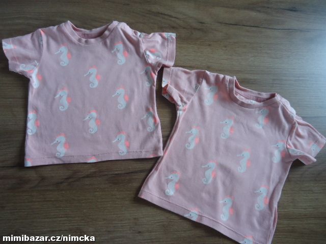 2x TRIČKO PRO DVOJČATA MARKS & SPENCER vel. 3-6 m