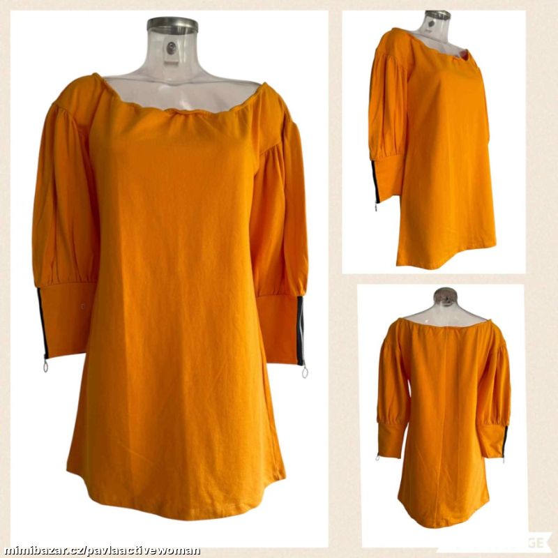 Č.6324 PRUŽNÉ ZN. BAVLNA MINI ŠATY NOVÉ v.38/40