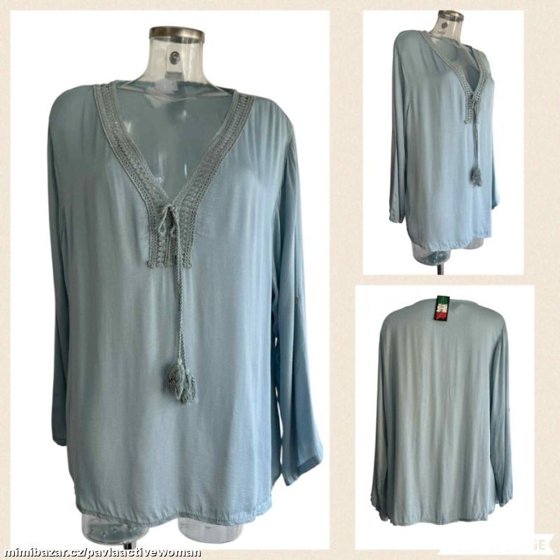Č.3711LEHKÁ VISKÓZA TUNIKA NOVÁ v.48