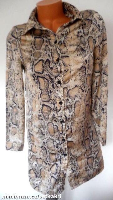 propínací dámské košilové šaty vel S