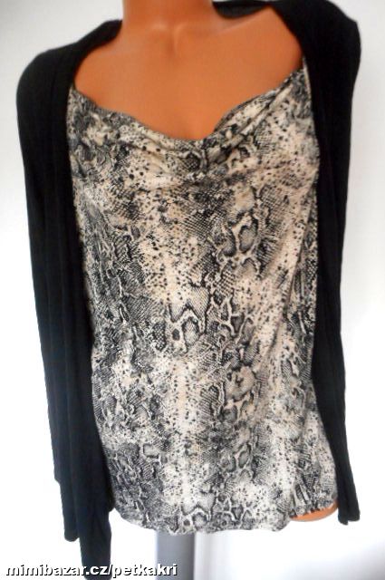 dámský top s kardiganem uk 16