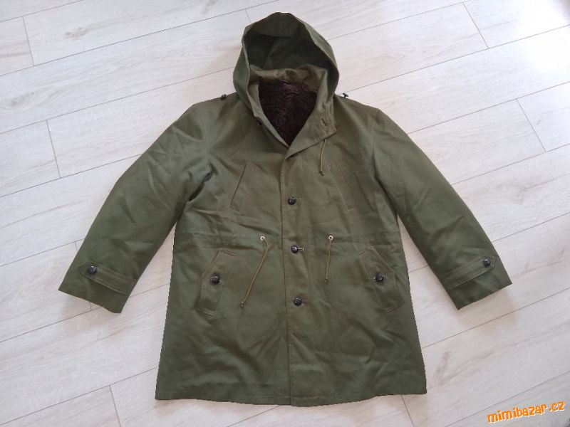 Vojenský kabát/bunda s odepínací podšívkou