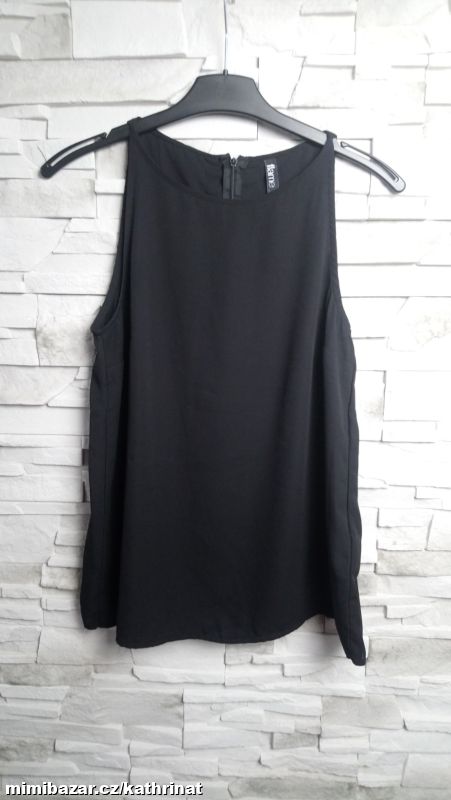 Černé tílko Flame, vel. 38
