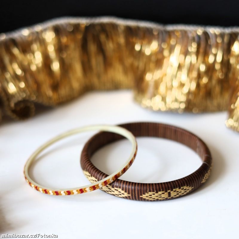 2x Náramek, ozdobný, se vzorem