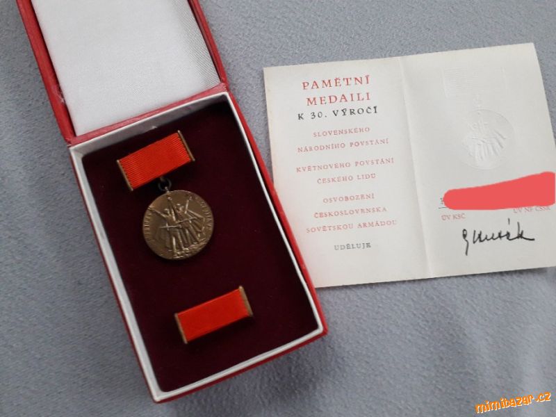 PAMĚTNÍ MEDAILE K 30 výročí