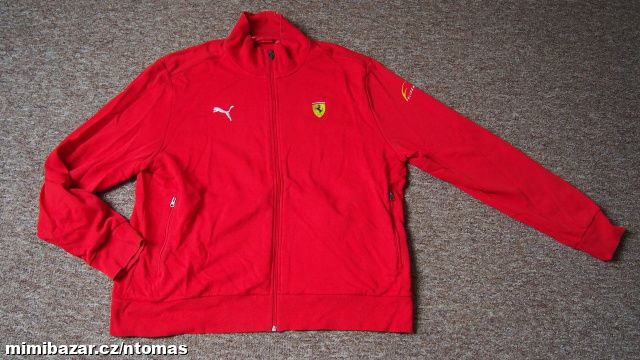 Ferrari červená propínací mikina - Puma V.XXL
