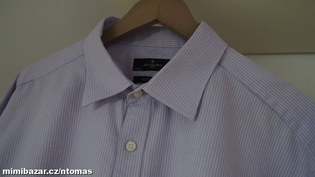 Jeff Banks šeříková pruhovaná košile V.18, 5 - 47