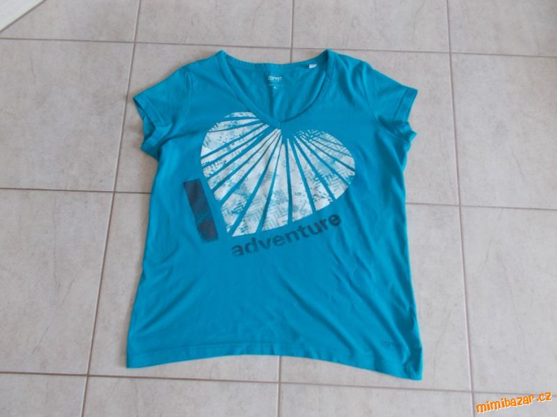 Tyrkysové tričko krátký rukáv