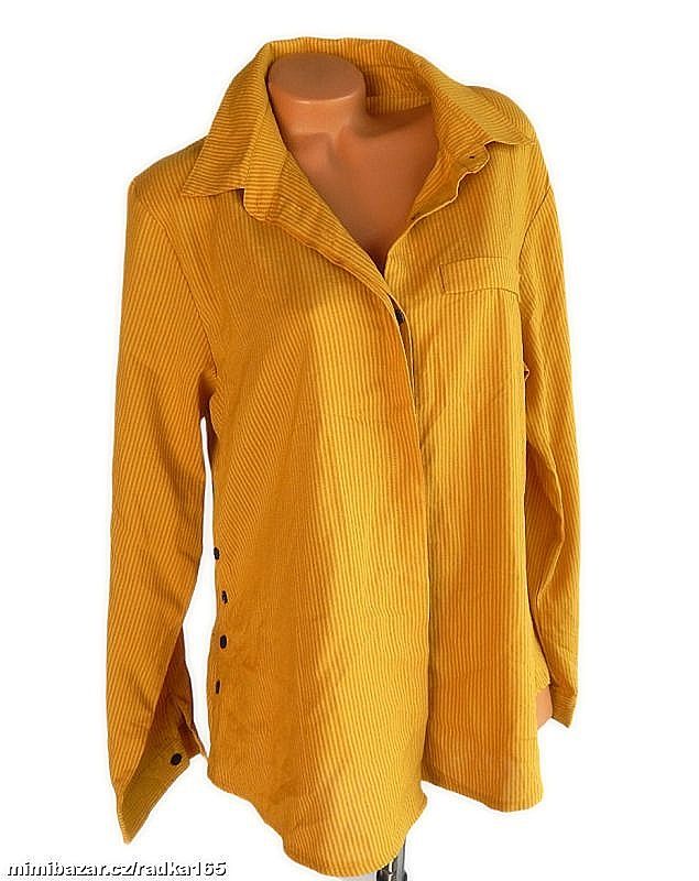 Proužek halenka s knoflíky vel.XXL/44