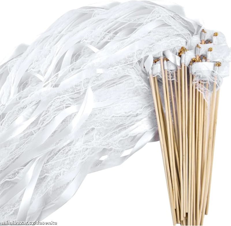 Svatební mávátka s rolničkou 50 ks