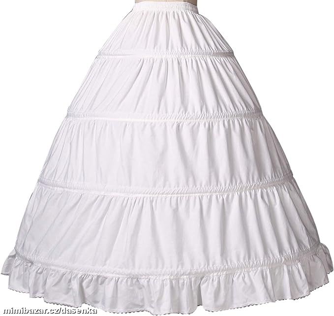 Dívčí spodnice, krinolína dlouhá 100% bavlna 10-12